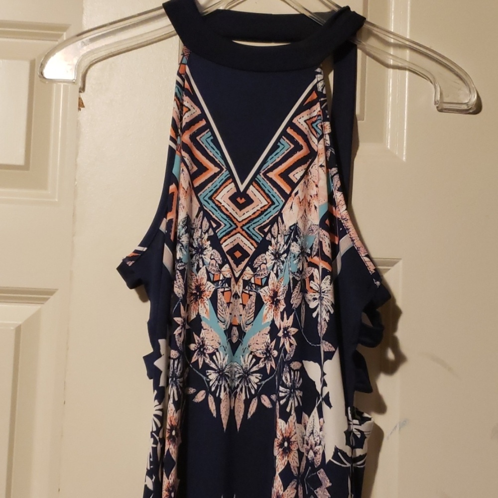 Print maxi dress